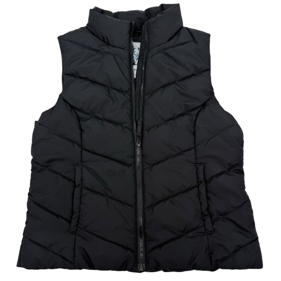 Cole Haan Womens Large Puffer Vest Black Insulated Full Zip Pockets - Picture 5 of 7